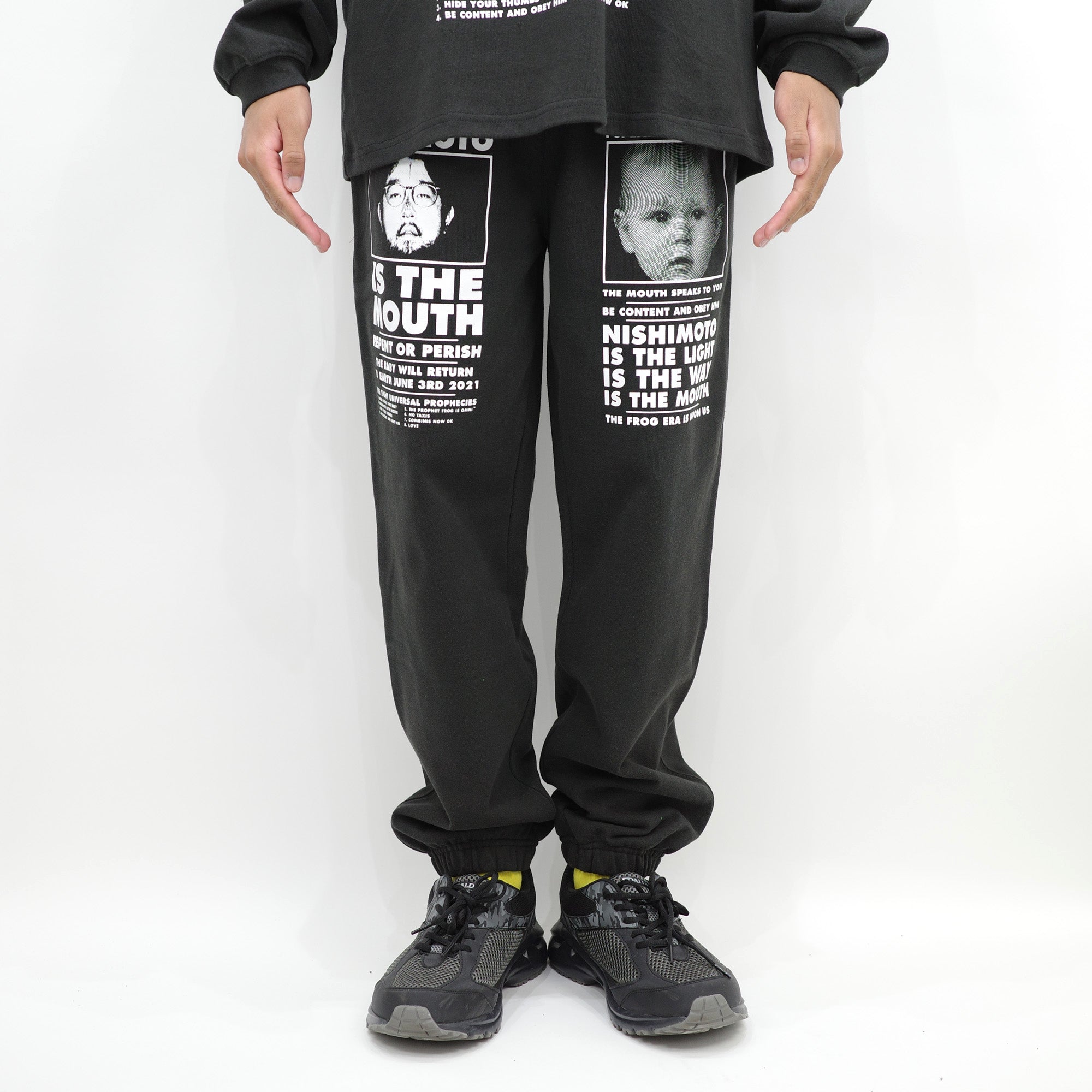 NISHIMOTO IS THE MOUTH CLASSIC SWEAT PANTS NIM-L15C BLACK
