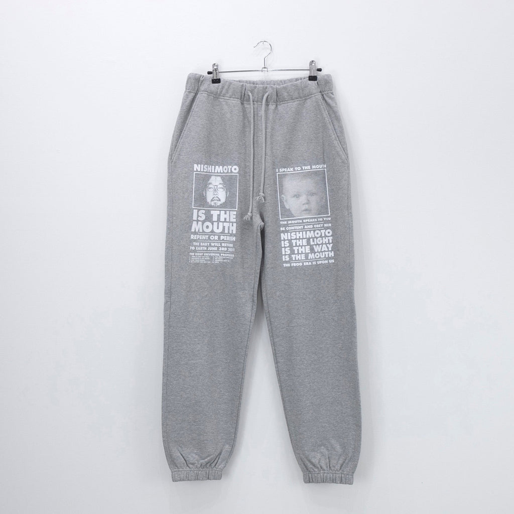 NISHIMOTO IS THE MOUTH CLASSIC SWEAT PANTS NIM-L15C GREY