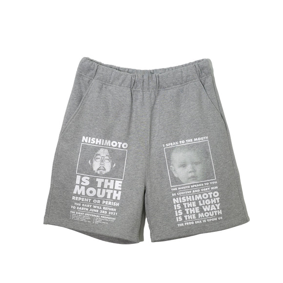 NISHIMOTO IS THE MOUTH CLASSIC SWEAT SHORTS NIM-L16CN GREY