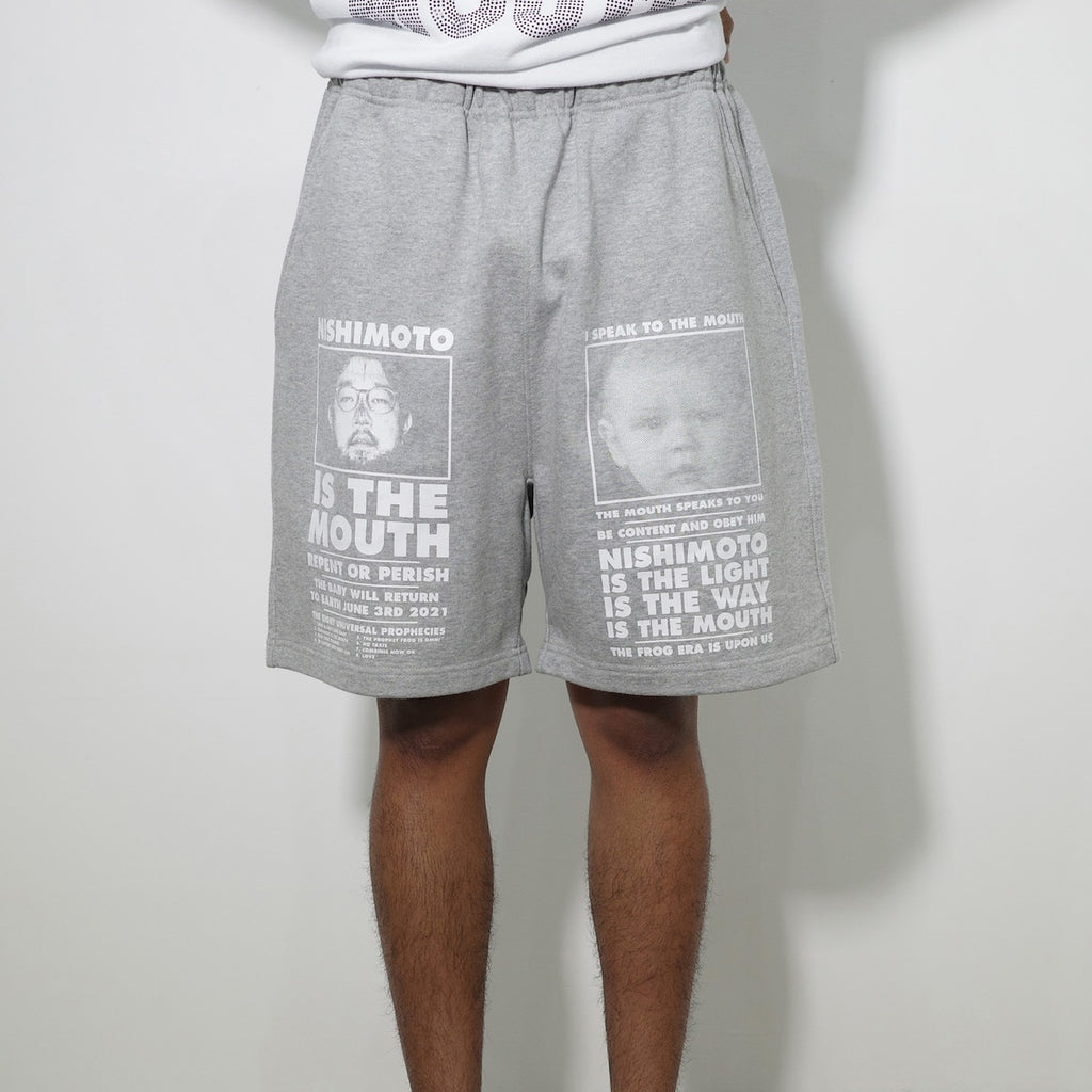 NISHIMOTO IS THE MOUTH CLASSIC SWEAT SHORTS NIM-L16CN GREY