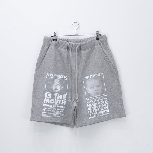 NISHIMOTO IS THE MOUTH CLASSIC SWEAT SHORTS NIM-L16C GRAY 