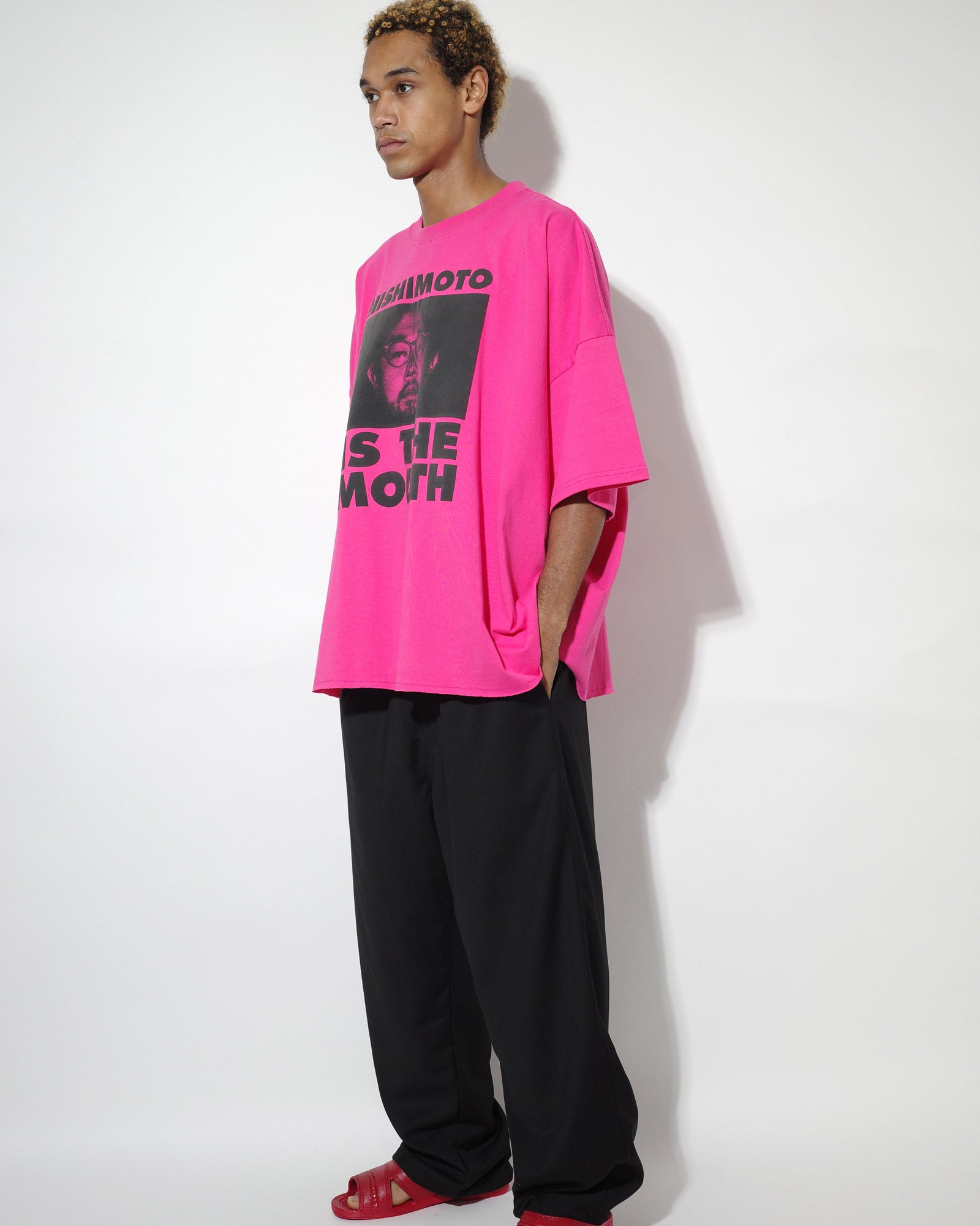 NISHIMOTO IS THE MOUTH WIDE S/S TEE NIM-LWD11C SH PINK