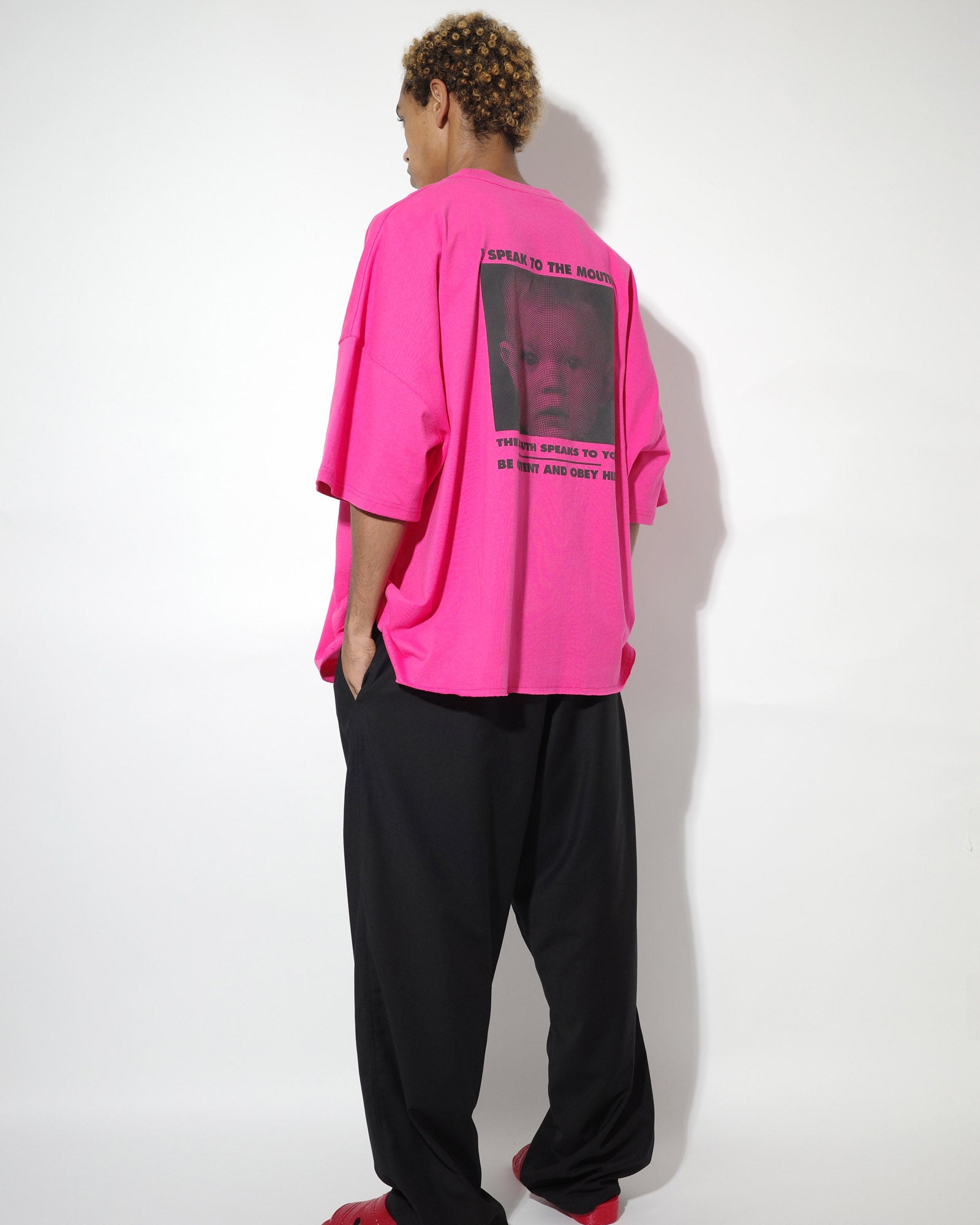 NISHIMOTO IS THE MOUTH WIDE S/S TEE NIM-LWD11C SH PINK