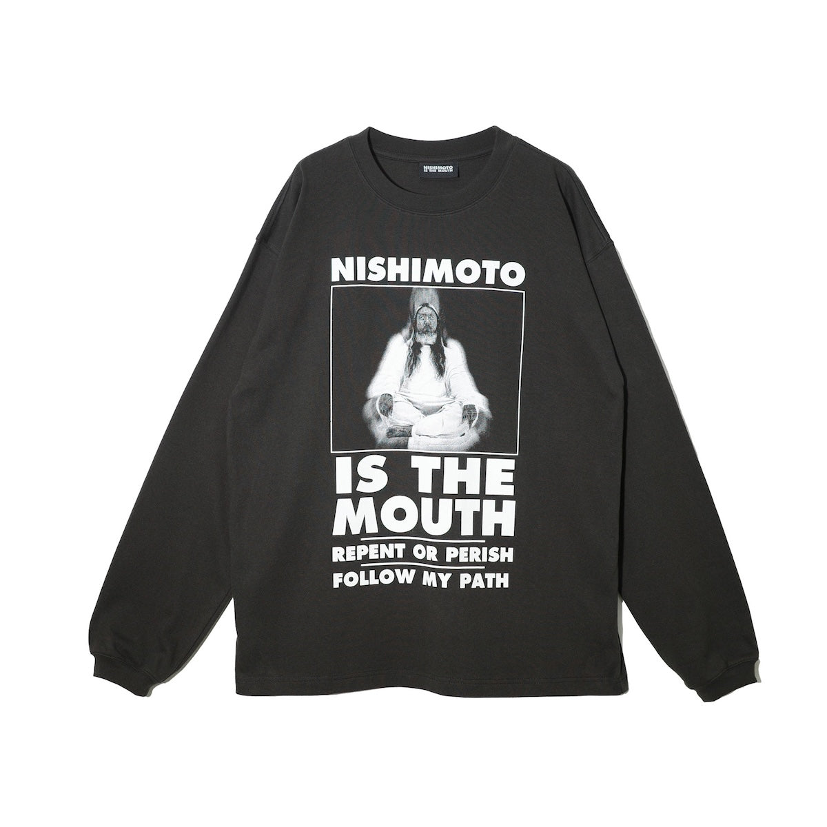 海外最新 L/S MOUTH THE IS NISHIMOTO TEE BASE COMMON – BLACK NIM-N12 トップス