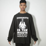 NISHIMOTO IS THE MOUTH L/S TEE NIM-N12 BLACK