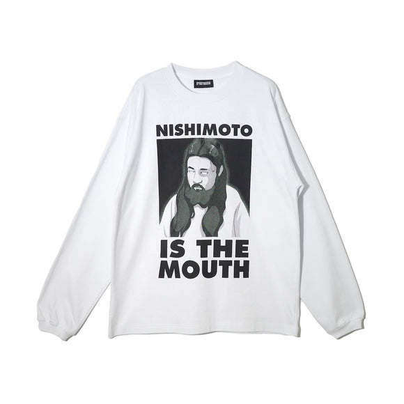 NISHIMOTO IS THE MOUTH L/S TEE NIM-N22 WHITE