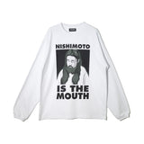 [Expected delivery around the end of January 2025] NISHIMOTO IS THE MOUTH L/S TEE NIM-N22 WHITE