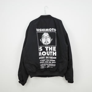 [Reserved product/Delivery in late August to early September] NISHIMOTO IS THE MOUTH CLASSIC MA-1 NIM-O04 BLACK