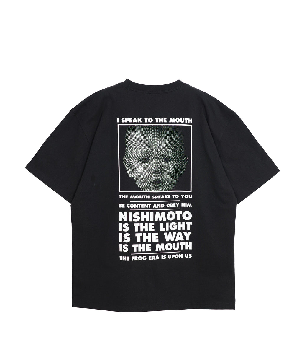 NISHIMOTO IS THE MOUTH S/S TEE NIM-SP01C BLACK/WHITE