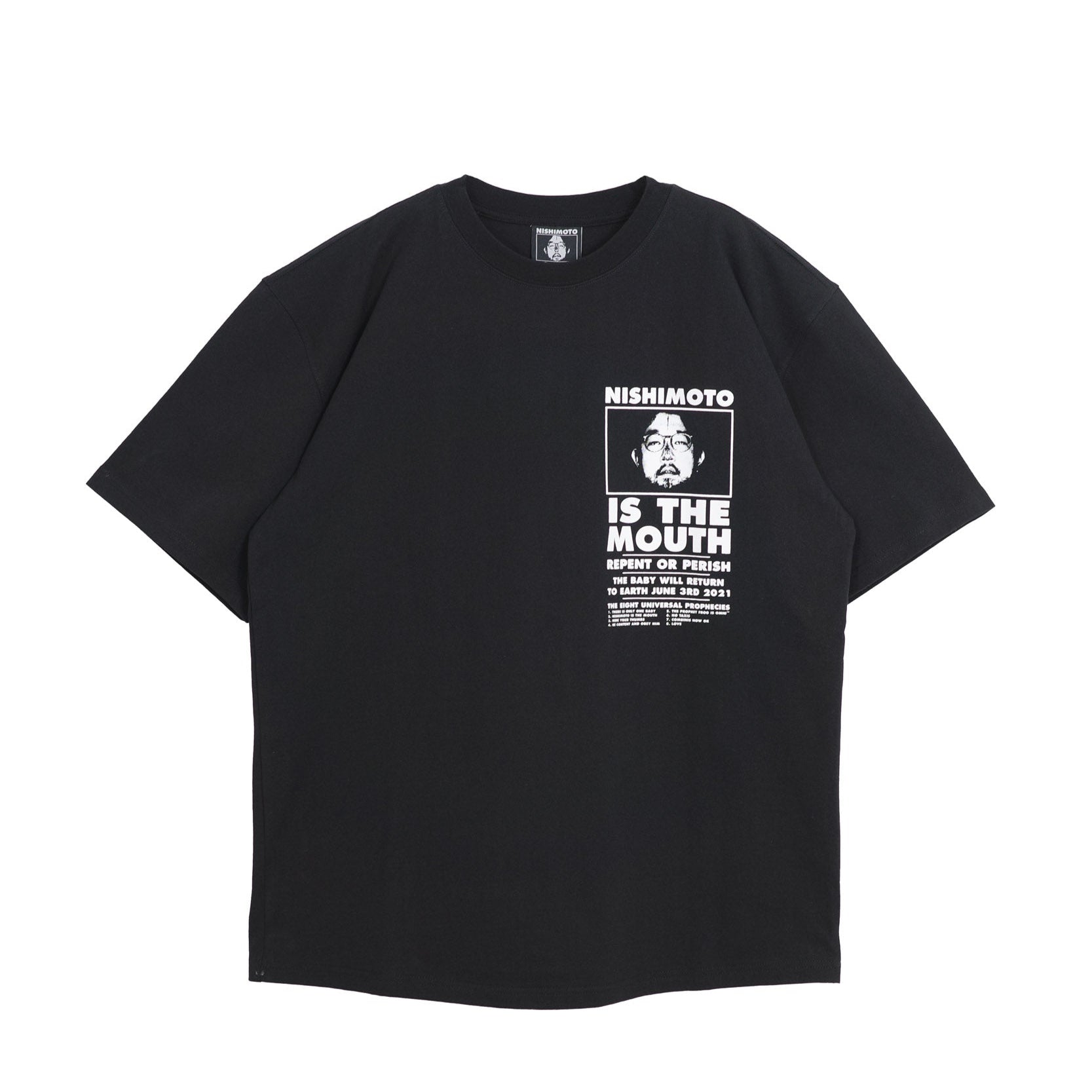 NISHIMOTO IS THE MOUTH S/S TEE NIM-SP01C BLACK/WHITE
