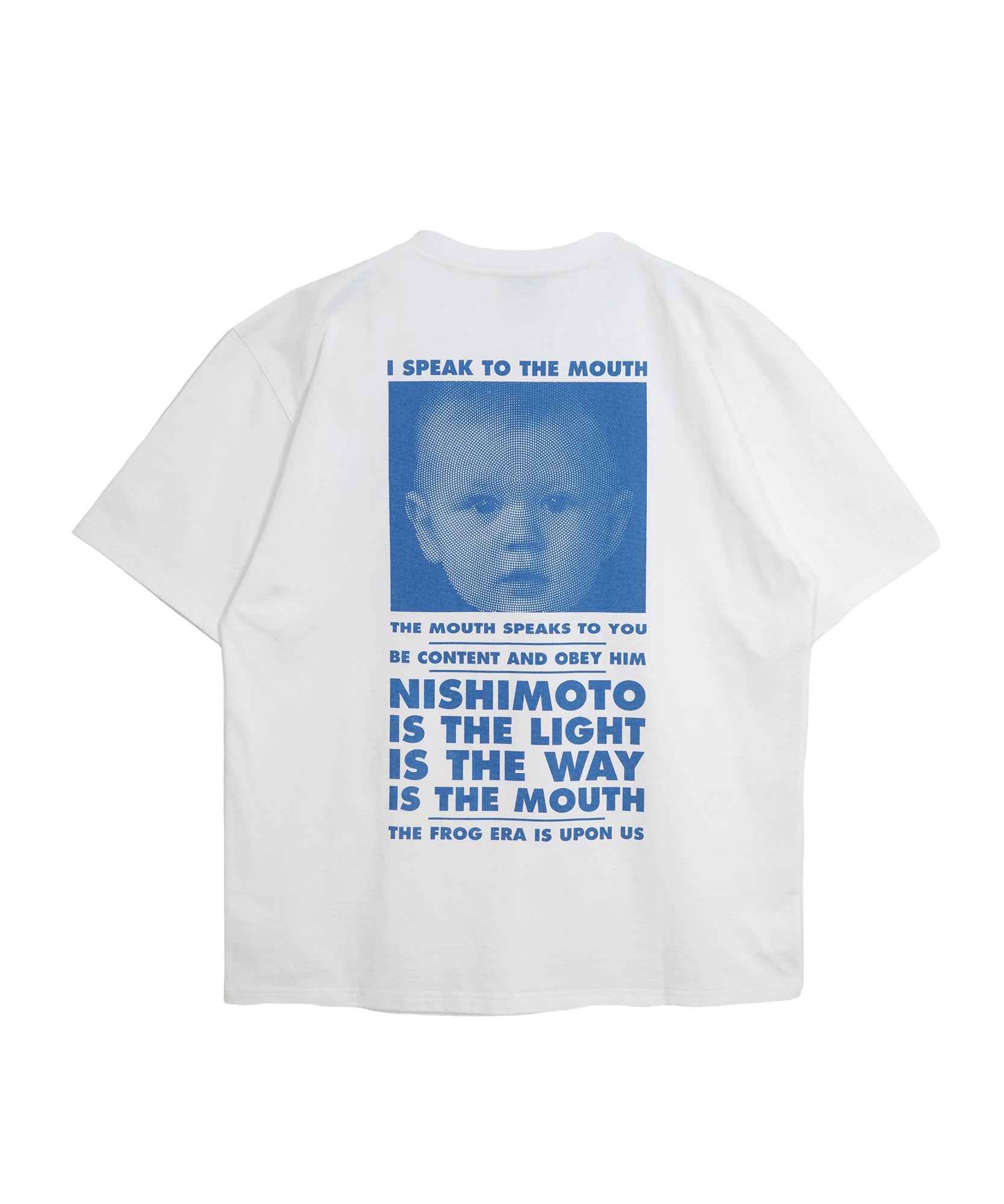 NISHIMOTO IS THE MOUTH S/S TEE NIM-SP01C WHITE/BLUE