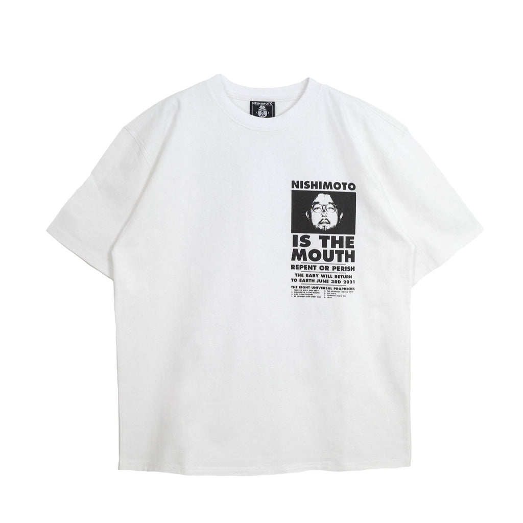 NISHIMOTO IS THE MOUTH S/S TEE NIM-SP01C WHITE/BLACK