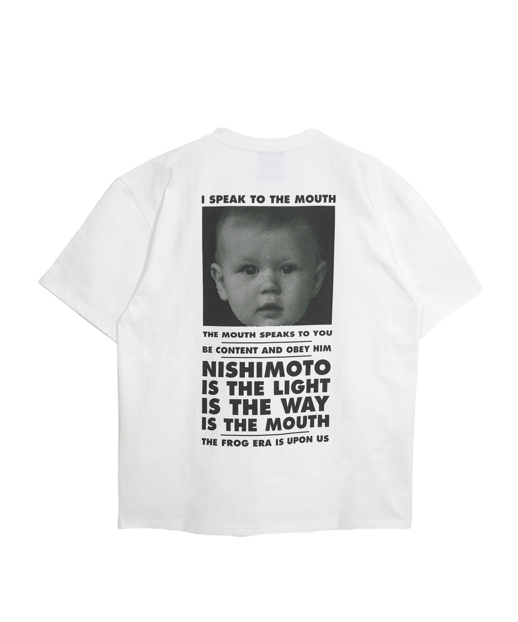 NISHIMOTO IS THE MOUTH S/S TEE NIM-SP01C WHITE/BLACK