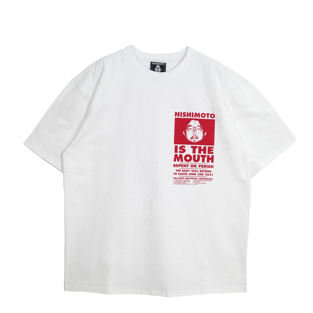 NISHIMOTO IS THE MOUTH S/S TEE NIM-SP01C WHITE/RED
