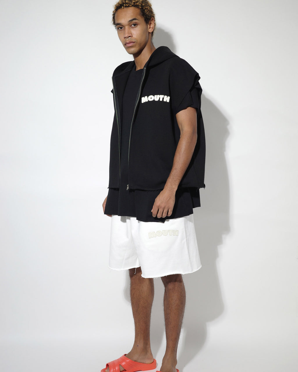 NISHIMOTO IS THE MOUTH WIDE ZIP N/S SWEAT HOODIE NIM-SPWD10W BLACK