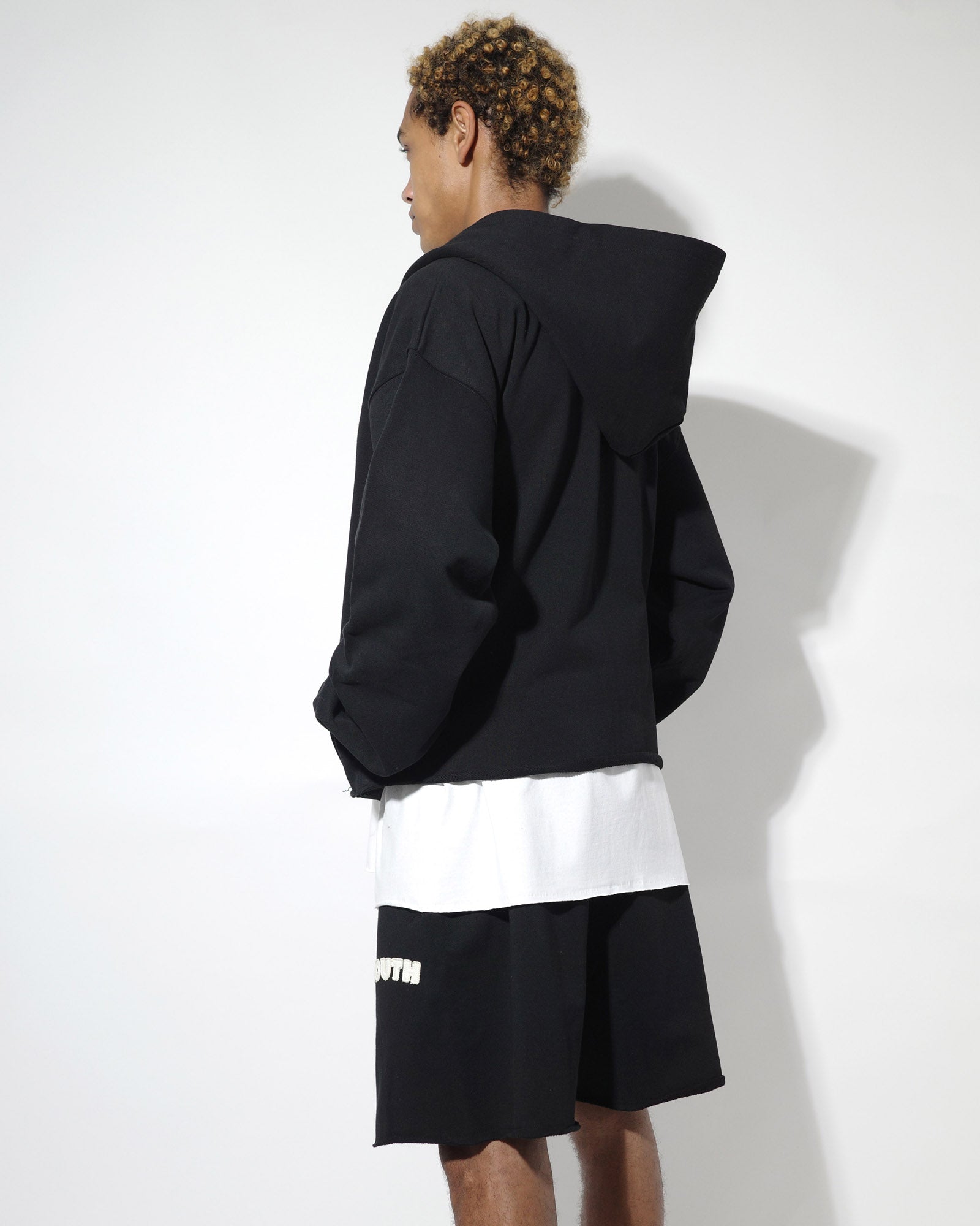 NISHIMOTO IS THE MOUTH WIDE ZIP SWEAT HOODIE NIM-SPWD11W BLACK