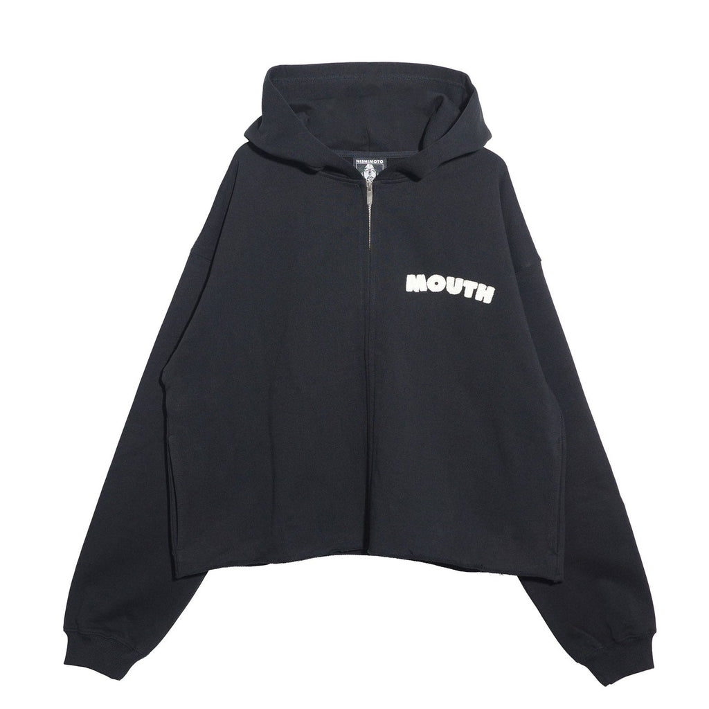NISHIMOTO IS THE MOUTH WIDE ZIP SWEAT HOODIE NIM-SPWD11W BLACK