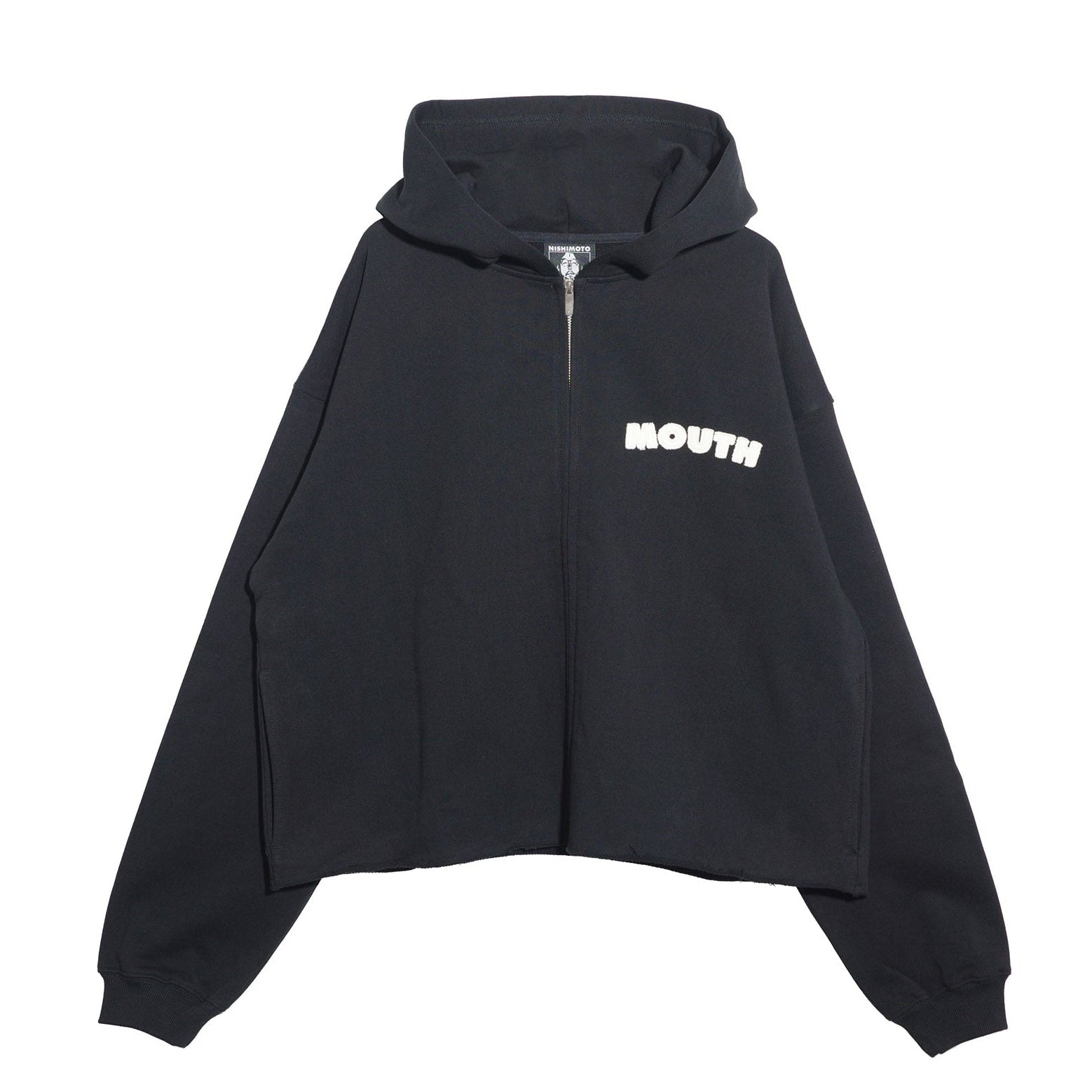 NISHIMOTO IS THE MOUTH WIDE ZIP SWEAT HOODIE NIM-SPWD11W BLACK
