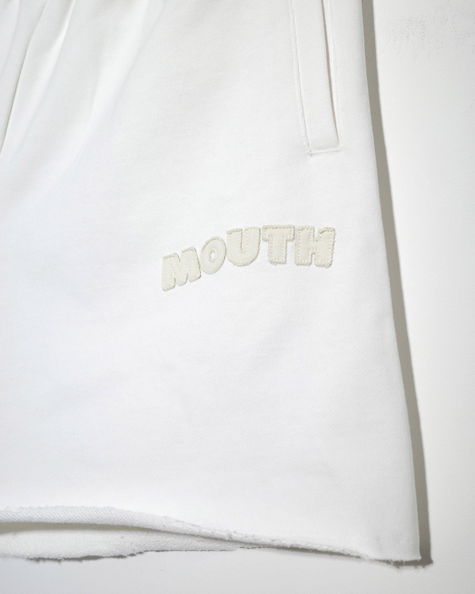 NISHIMOTO IS THE MOUTH  WIDE SWEAT SHORTS NIM-SPWD12W WHITE