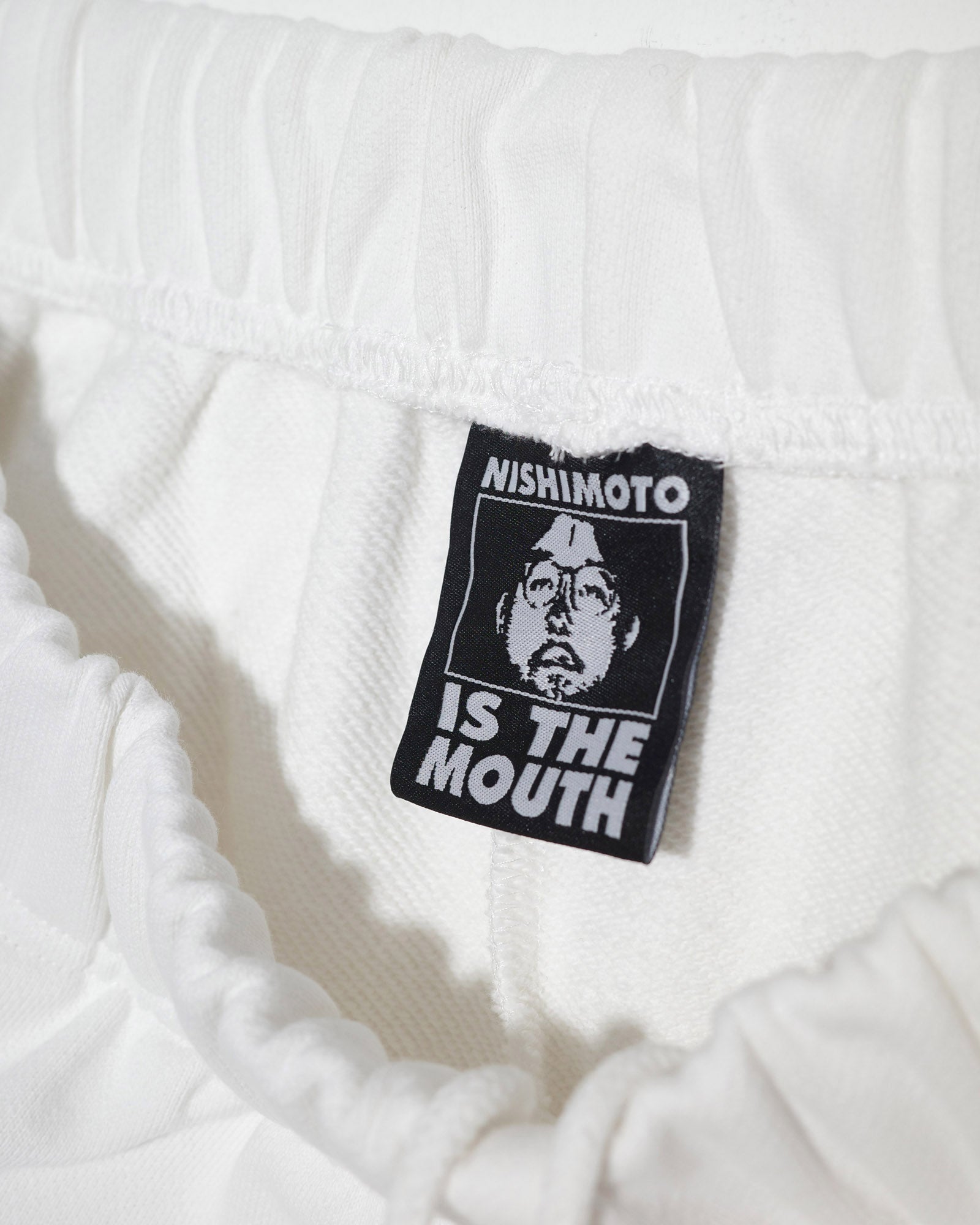 NISHIMOTO IS THE MOUTH  WIDE SWEAT SHORTS NIM-SPWD12W WHITE