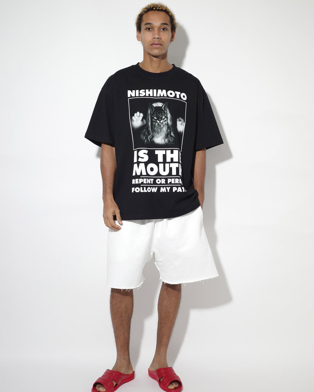 NISHIMOTO IS THE MOUTH S/S TEE NIM-T11 BLACK