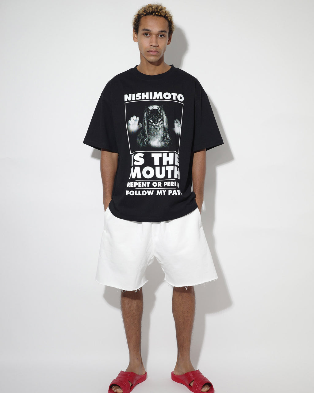 NISHIMOTO IS THE MOUTH S/S TEE NIM-T11 BLACK