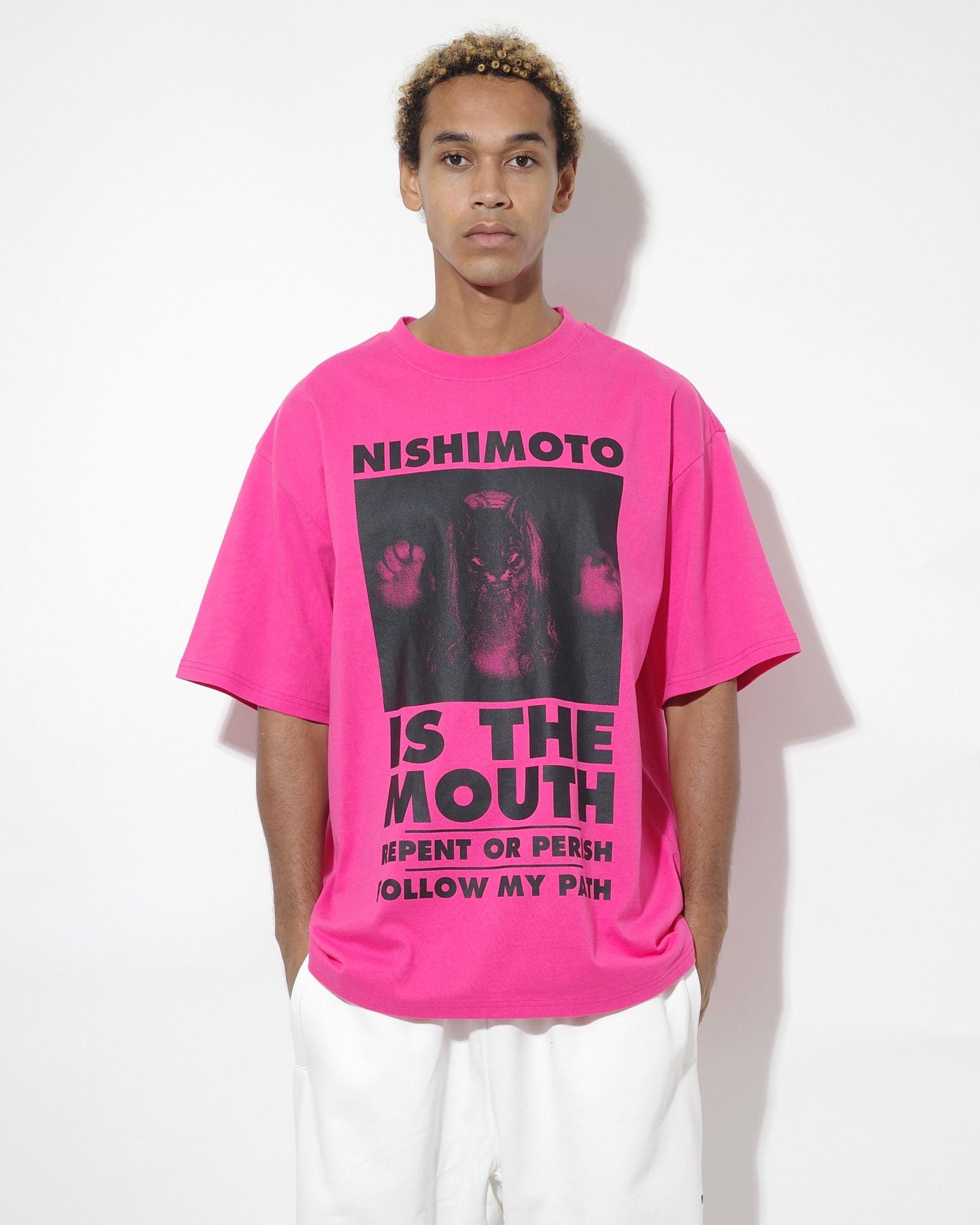 NISHIMOTO IS THE MOUTH S/S TEE NIM-T11 SH PINK