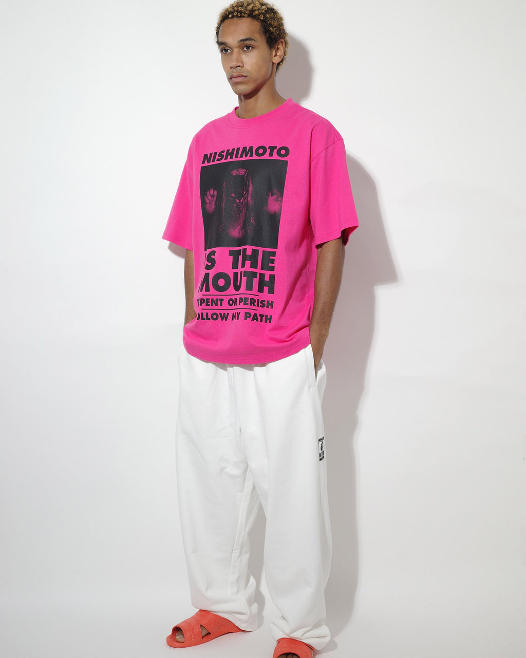 NISHIMOTO IS THE MOUTH S/S TEE NIM-T11 SH PINK