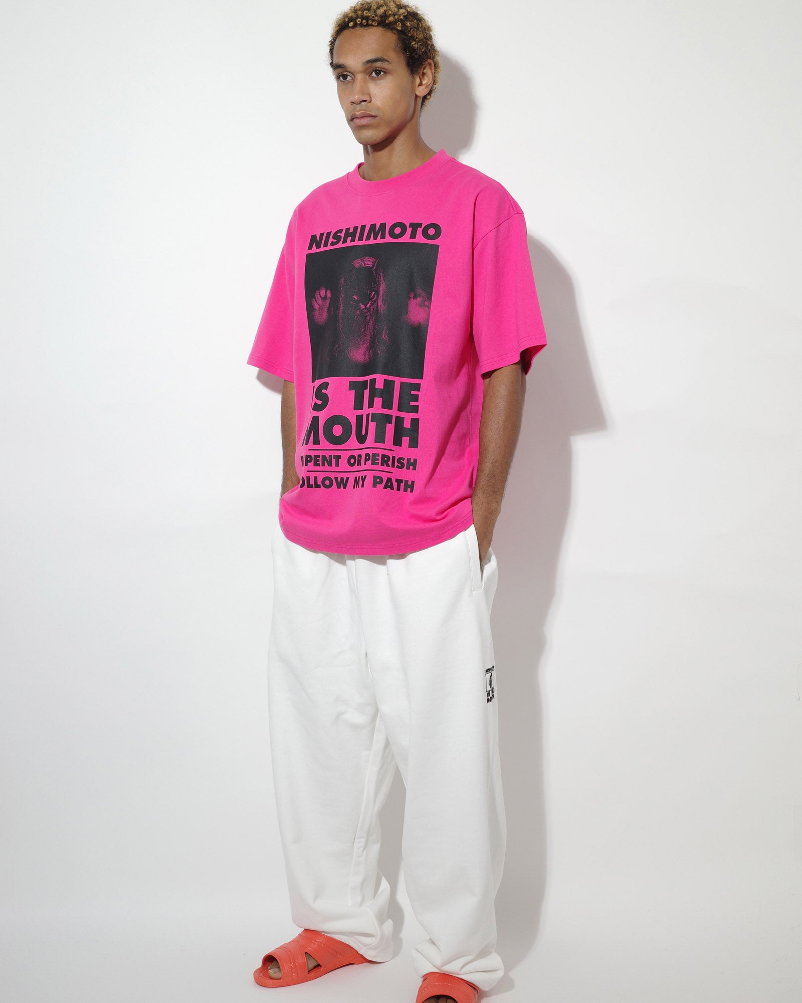 NISHIMOTO IS THE MOUTH S/S TEE NIM-T11 SH PINK