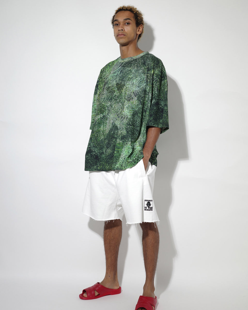 NISHIMOTO IS THE MOUTH S/S TEE NIM-T1SS GREEN CAMO