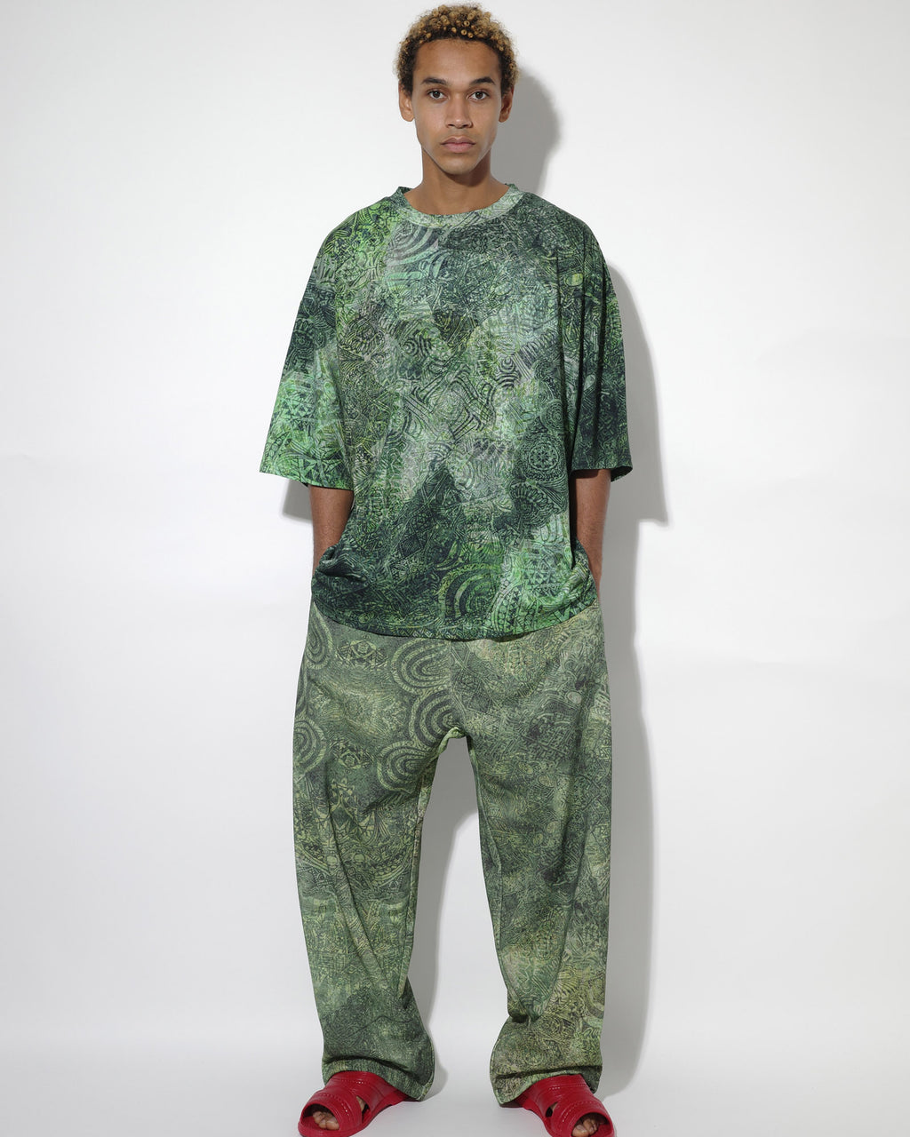 NISHIMOTO IS THE MOUTH S/S TEE NIM-T1SS GREEN CAMO