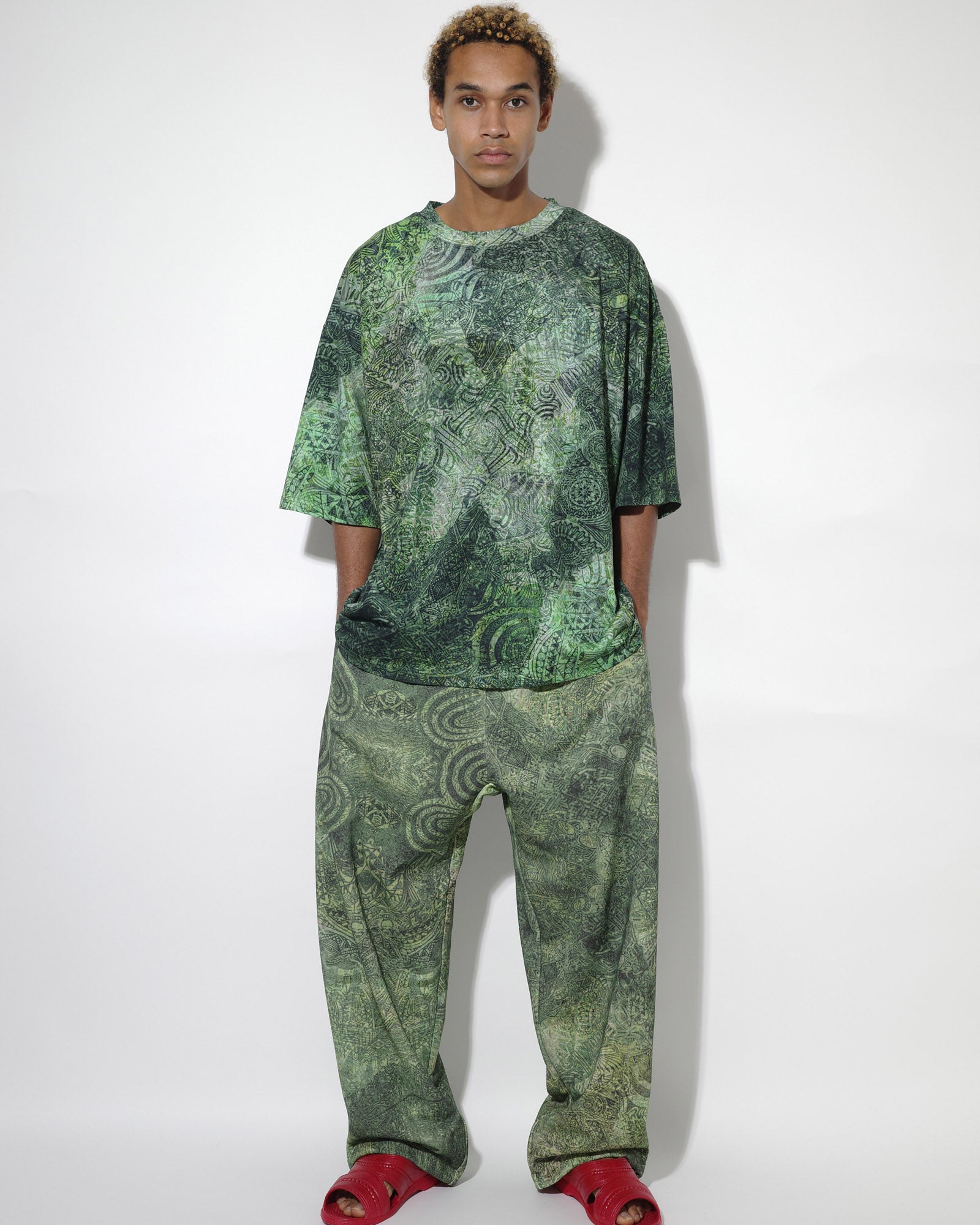 NISHIMOTO IS THE MOUTH S/S TEE NIM-T1SS GREEN CAMO