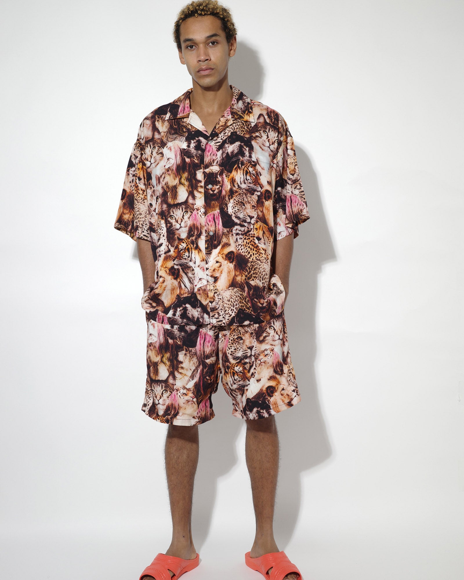 NISHIMOTO IS THE MOUTH HAWAIIAN SHORTS NIM-T1ST ANIMALS