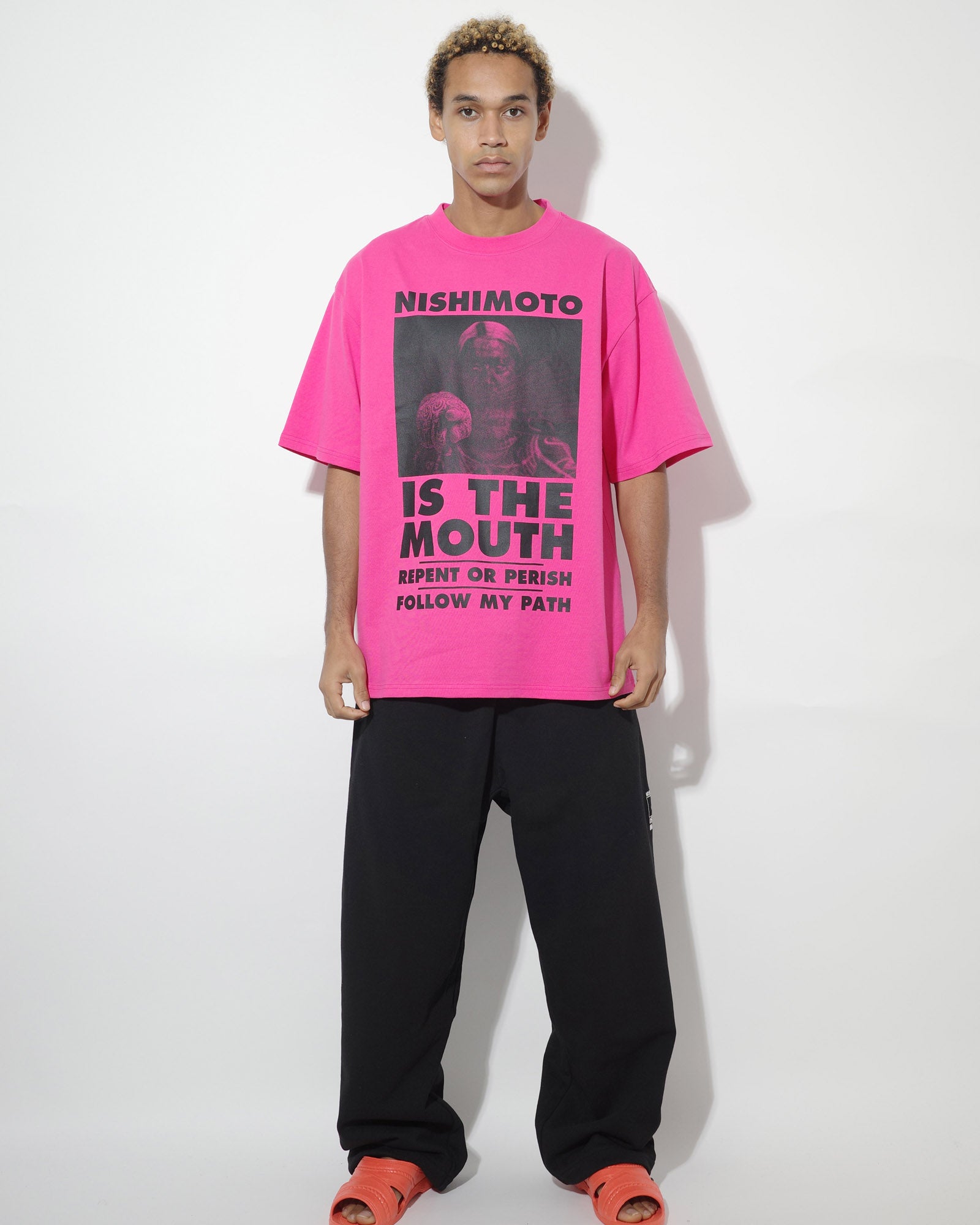 NISHIMOTO IS THE MOUTH S/S TEE NIM-T21 SH PINK