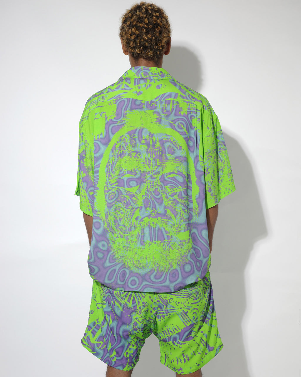 NISHIMOTO IS THE MOUTH HAWAIIAN SHIRTS NIM-T2SH  L GREEN