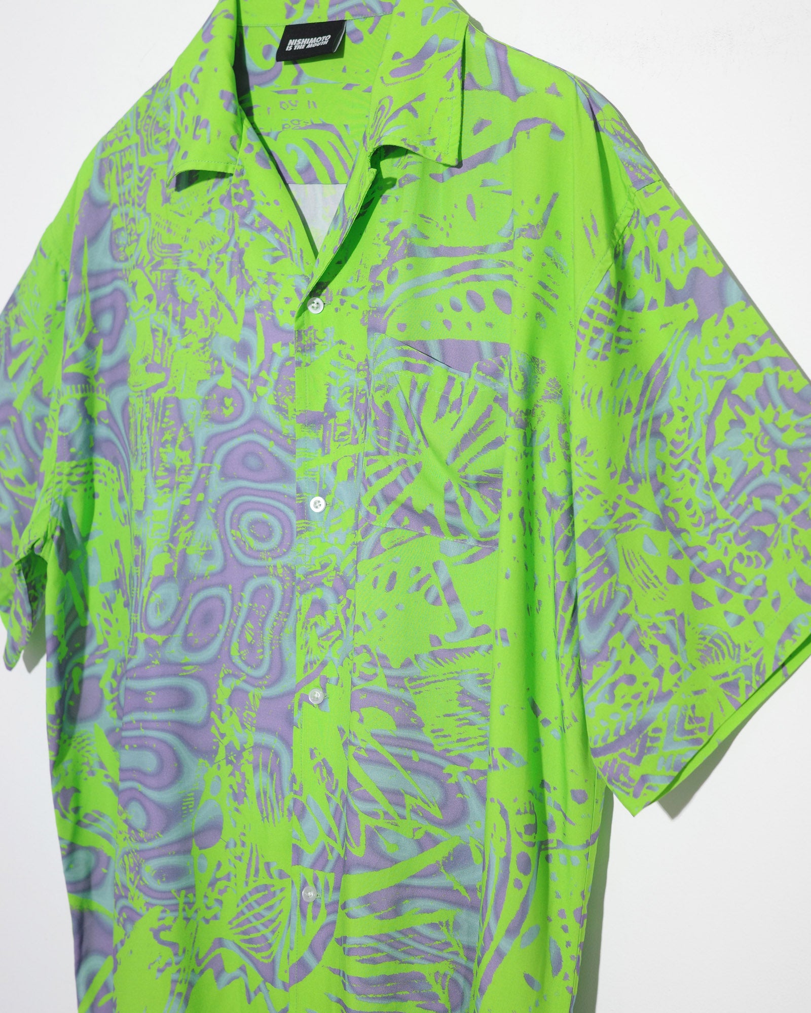 NISHIMOTO IS THE MOUTH HAWAIIAN SHIRTS NIM-T2SH  L GREEN