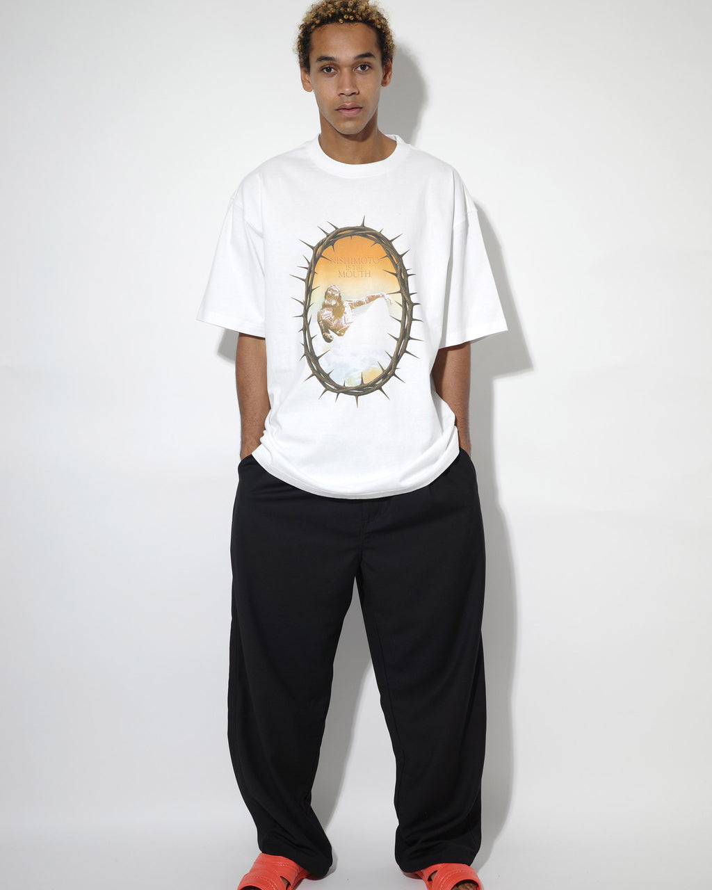 NISHIMOTO IS THE MOUTH S/S TEE NIM-T71 WHITE