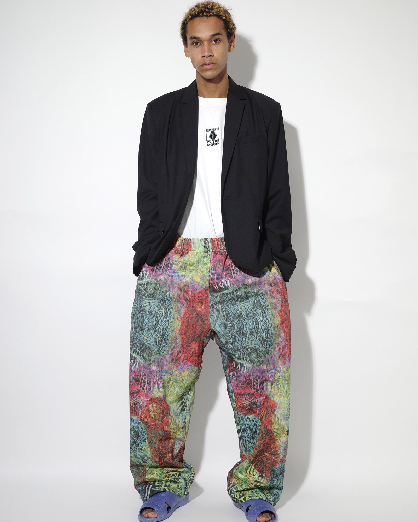 NISHIMOTO IS THE MOUTH WIDE SWEAT PANTS NIM-TWD08 MULTI CAMO