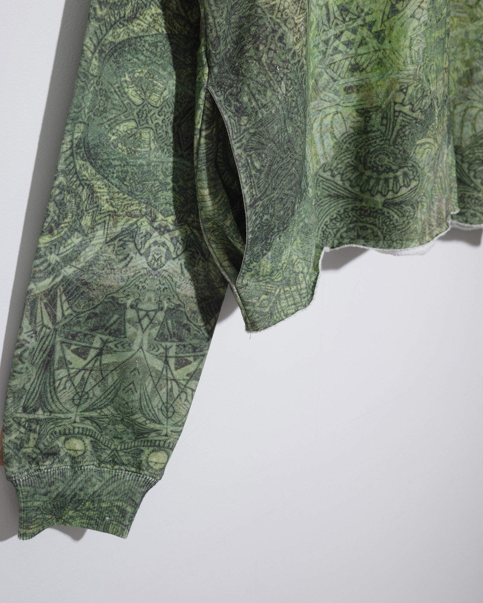 NISHIMOTO IS THE MOUTH WIDE ZIP SWEAT HOODIE NIM-TWD11 GREEN CAMO