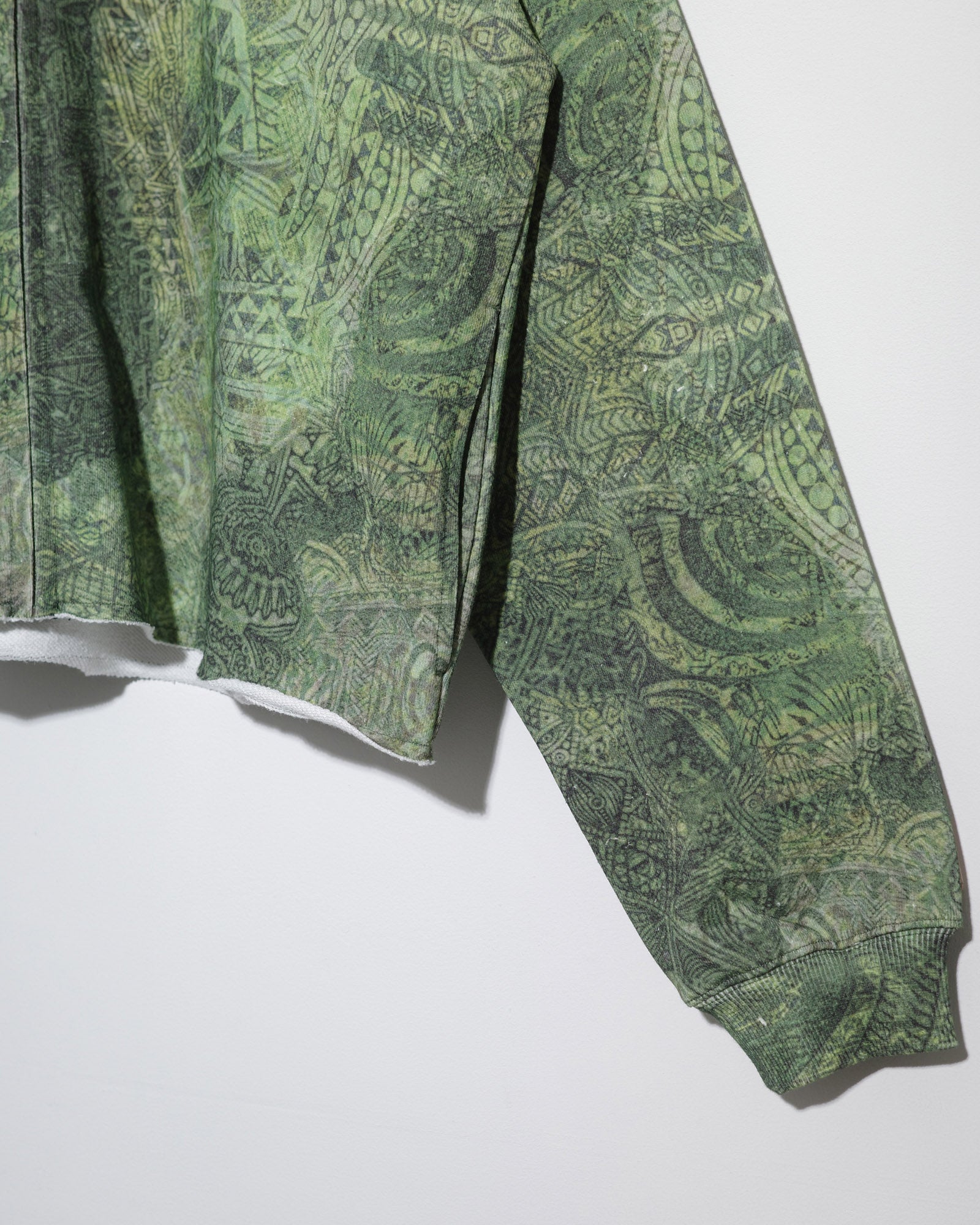 NISHIMOTO IS THE MOUTH WIDE ZIP SWEAT HOODIE NIM-TWD11 GREEN CAMO