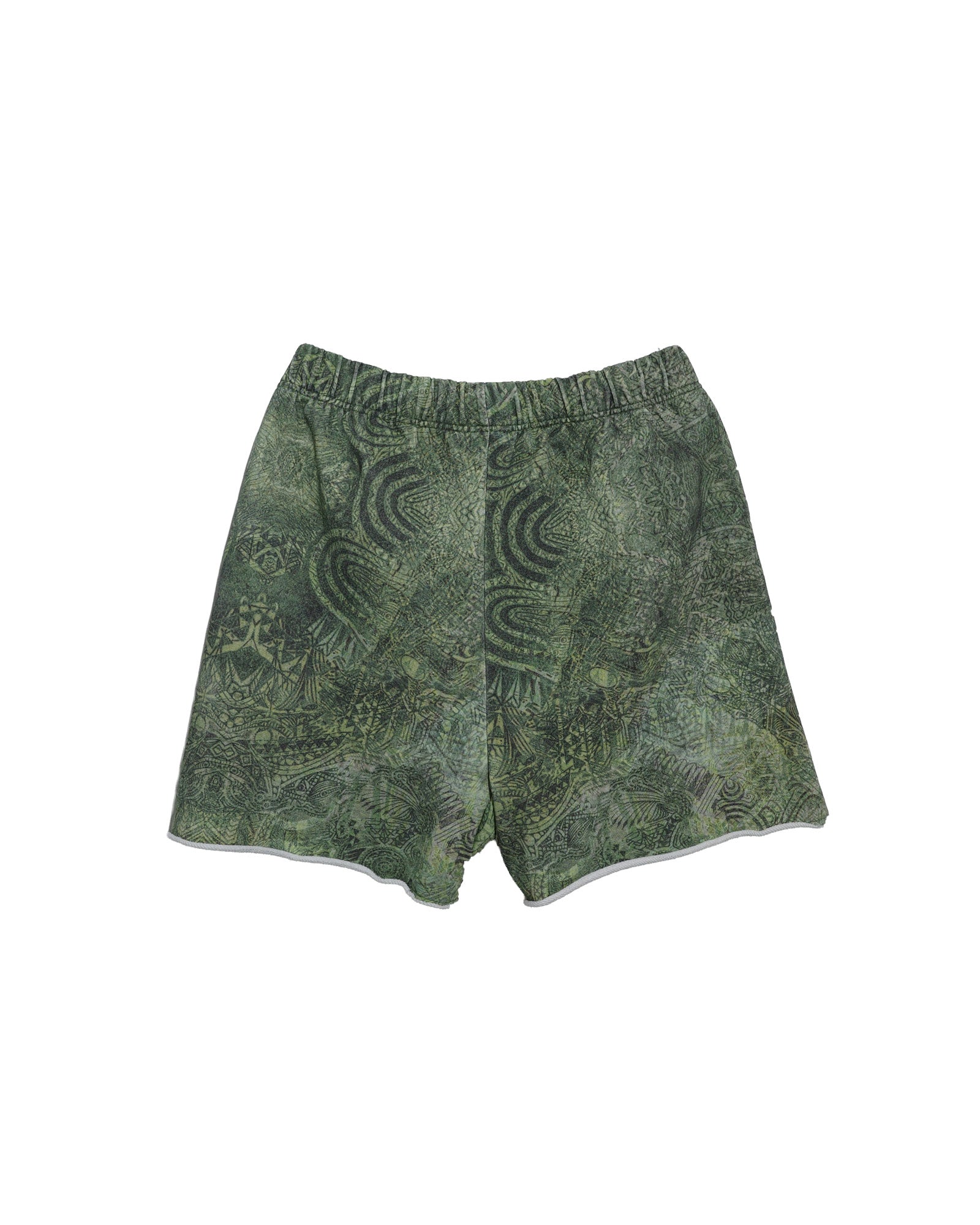 NISHIMOTO IS THE MOUTH  WIDE SWEAT SHORTS NIM-TWD12 GREEN CAMO