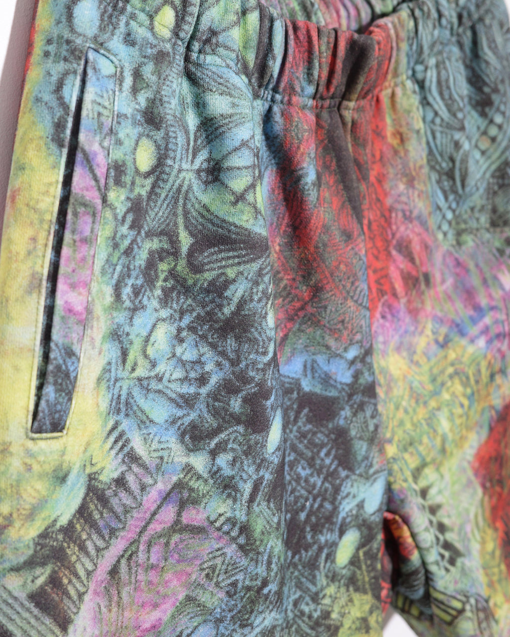 NISHIMOTO IS THE MOUTH WIDE SWEAT SHORTS NIM-TWD12 MULTI CAMO