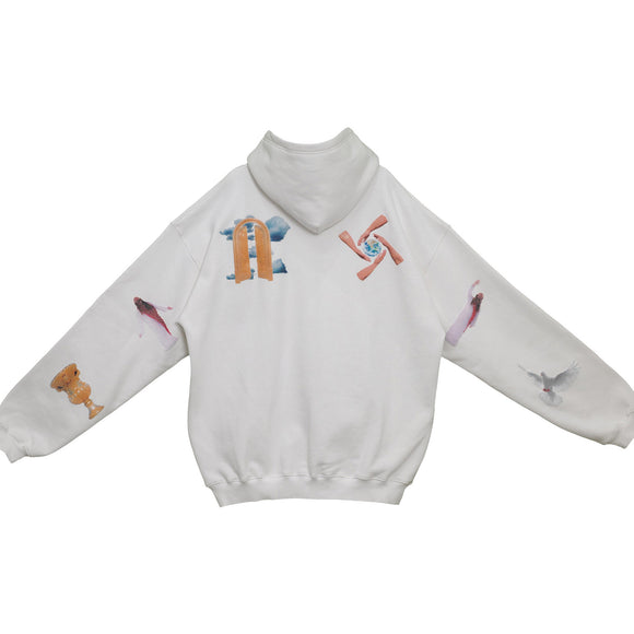 NISHIMOTO IS THE MOUTH SWEAT HOODIE NIM-V03 WHITE