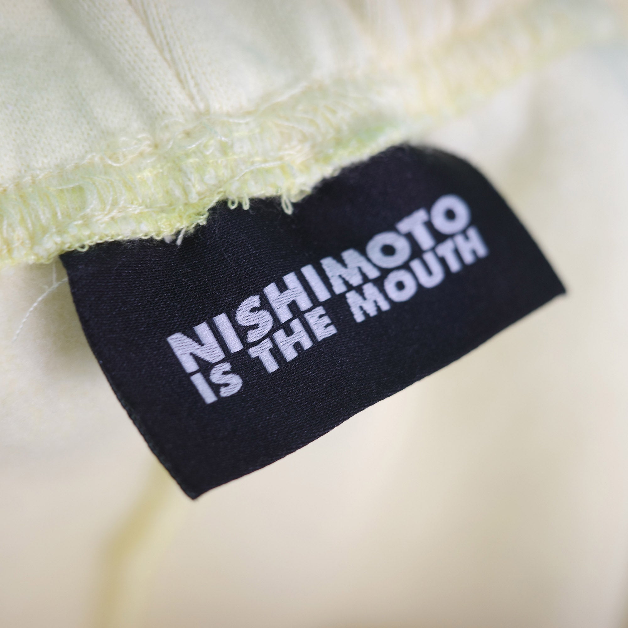 NISHIMOTO IS THE MOUTH WIDE SWEAT PANTS NIM-WD08 LIGHT YELLOW