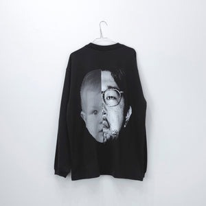 NISHIMOTO IS THE MOUTH 2 FACE L/S TEE NIM-W02 BLACK