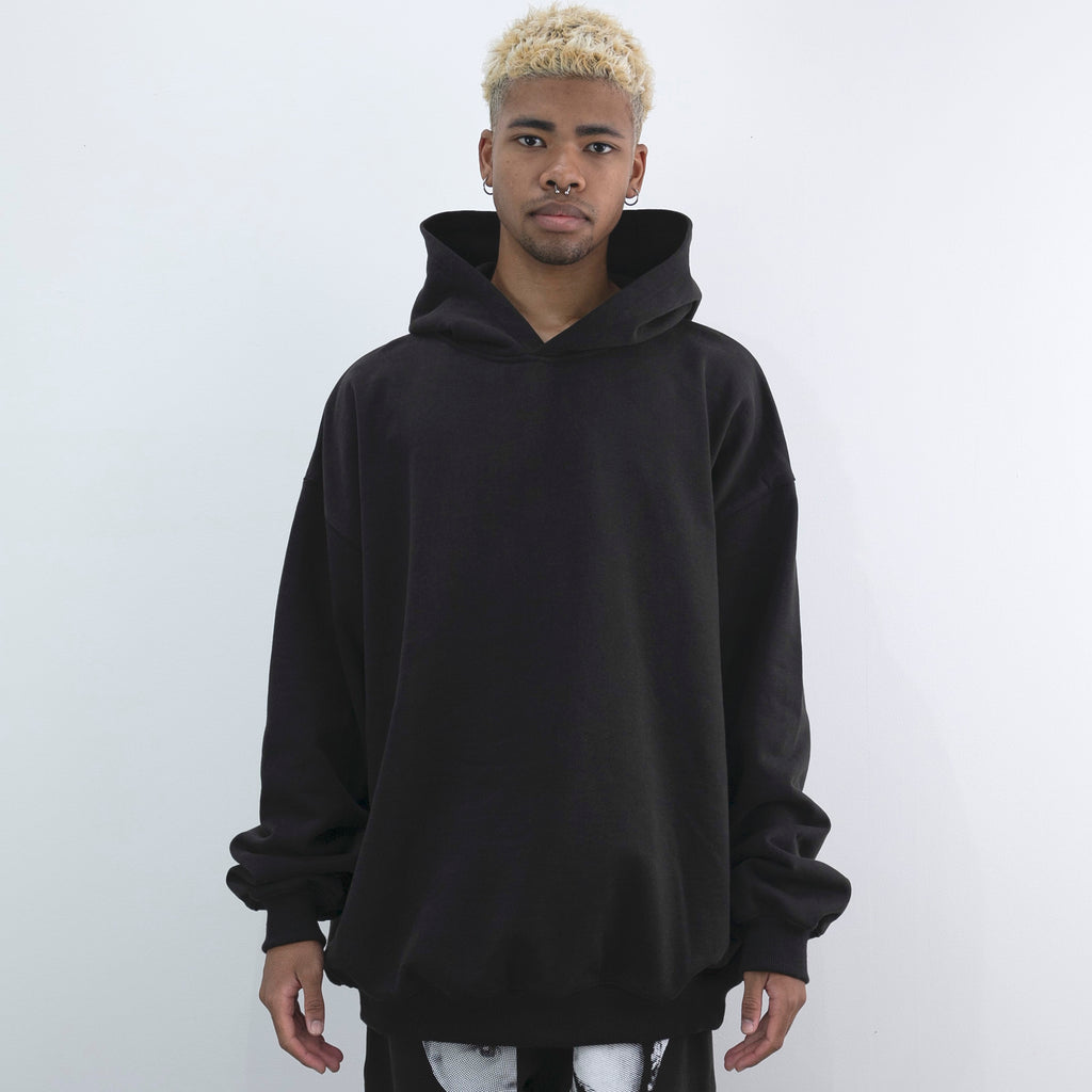 NISHIMOTO IS THE MOUTH 2 FACE SWEAT HOODIE NIM-W03 BLACK