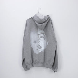 NISHIMOTO IS THE MOUTH 2 FACE SWEAT HOODIE NIM-W03 GREY