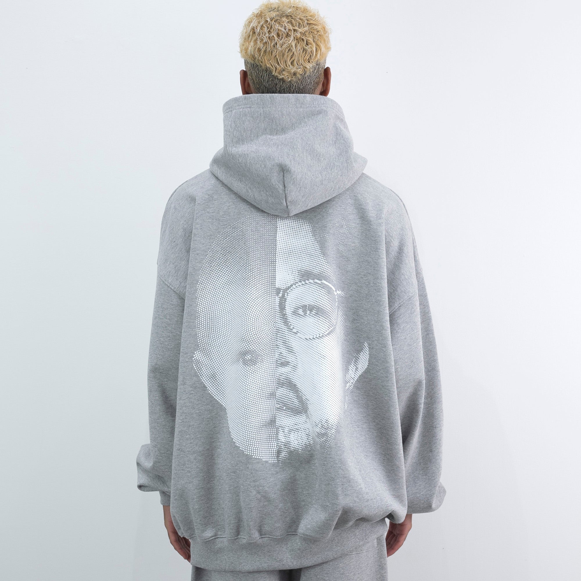 NISHIMOTO IS THE MOUTH 2 FACE SWEAT HOODIE NIM-W03 GREY