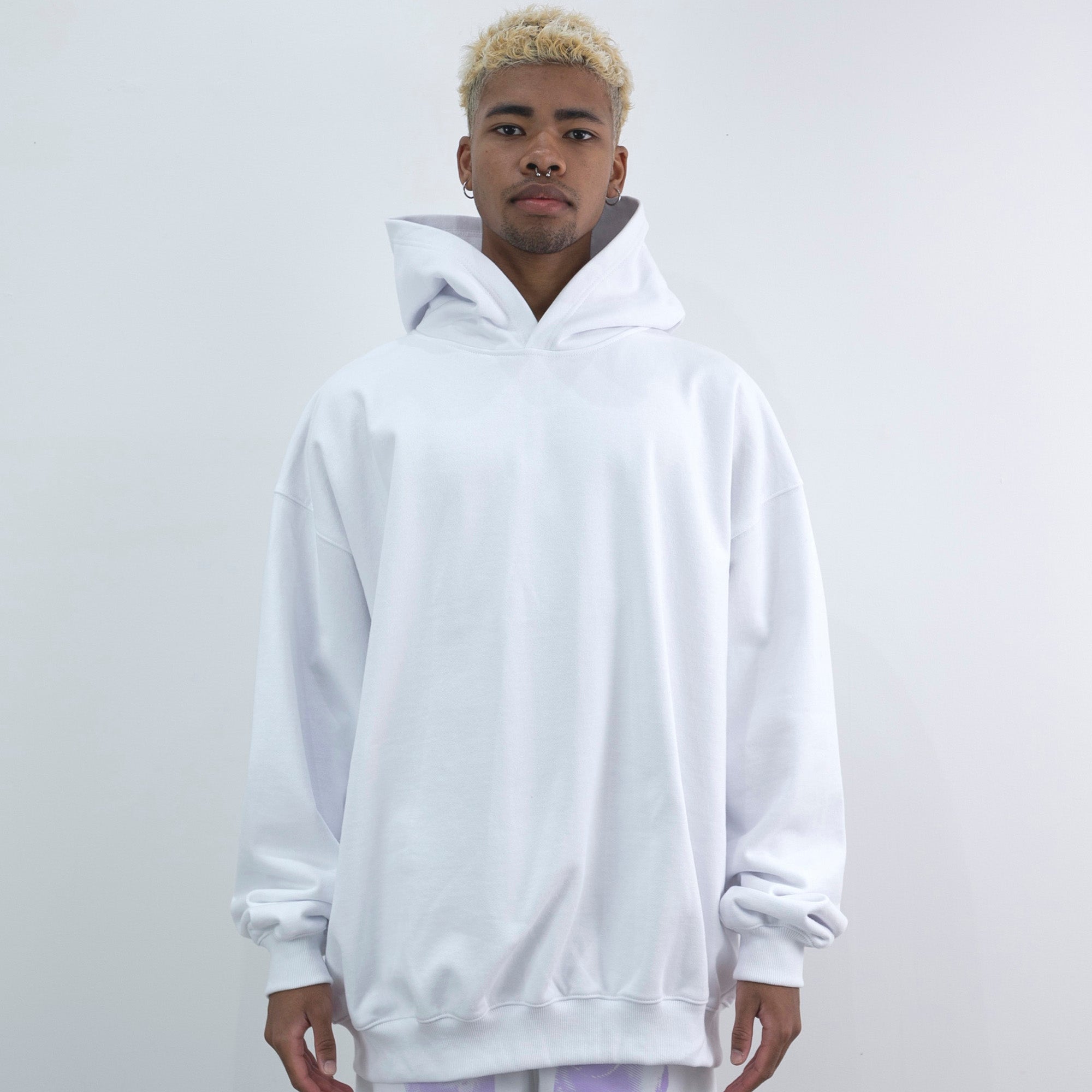 NISHIMOTO IS THE MOUTH 2 FACE SWEAT HOODIE NIM-W03 WHITE