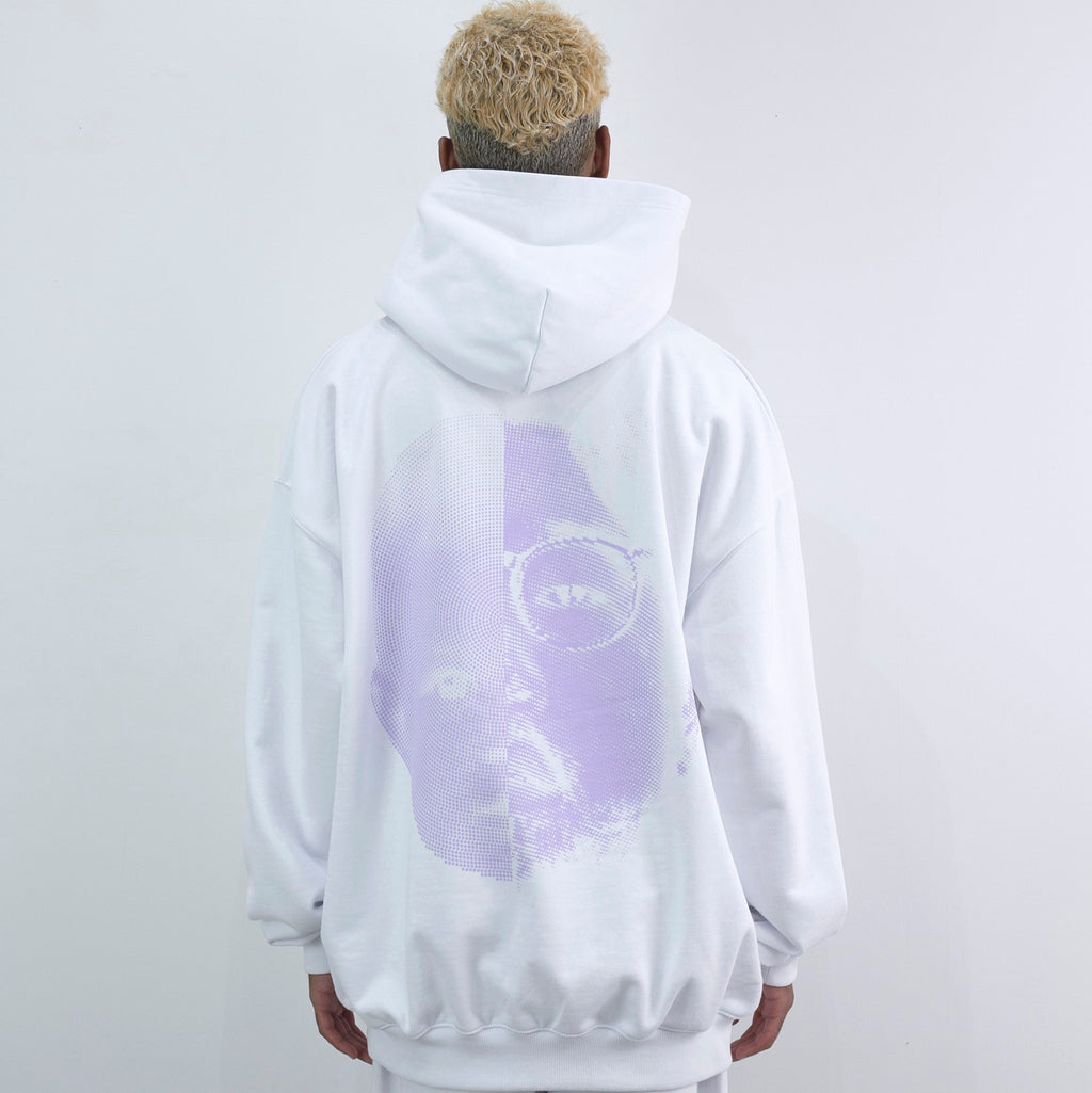 NISHIMOTO IS THE MOUTH 2 FACE SWEAT HOODIE NIM-W03 WHITE